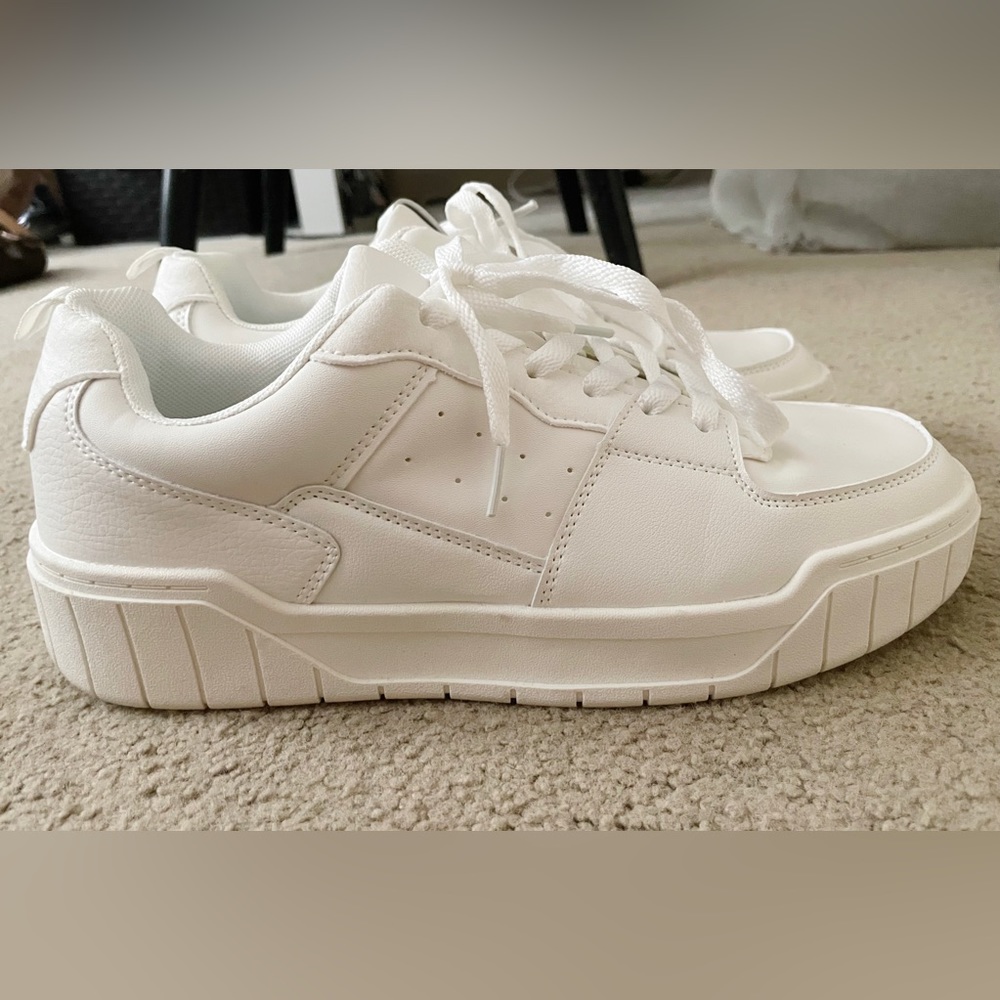 Primark White Chunky Low-Rise Platform Sneakers